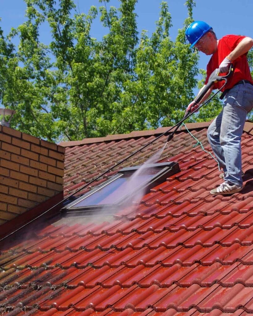 Exterior Home Roof Pressure Washing in Coachella Valley