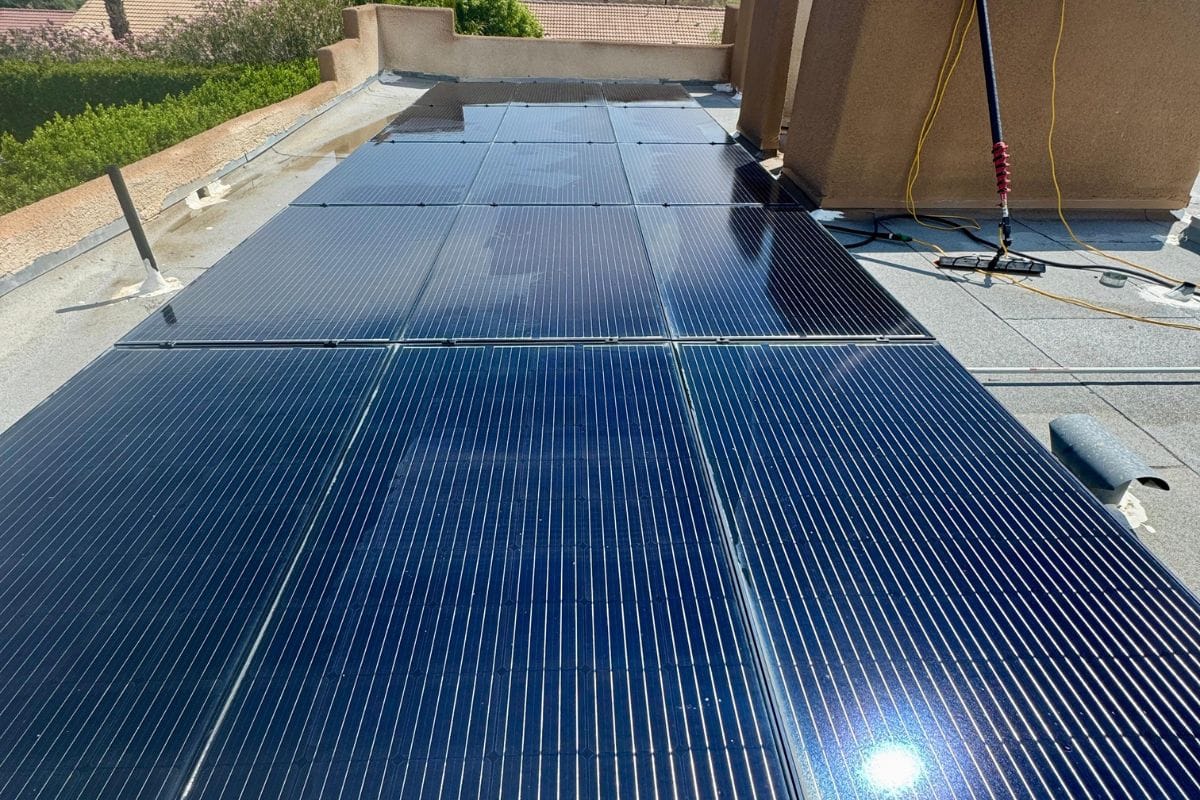 best time to clean solar panels in Cathedral City